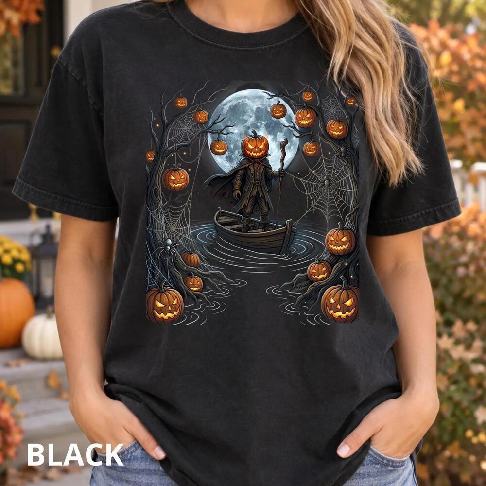 Halloween Pumpkin Shirt Jack O Lantern T Shirt Spooky Fall Graphic Tee